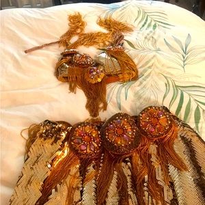 Original Hallah Gold Bellydance costume